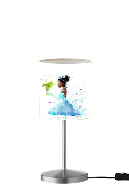 Princess Tiana Watercolor Art für Tisch- / Nachttischlampe