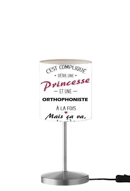 Princesse et orthophoniste für Tisch- / Nachttischlampe