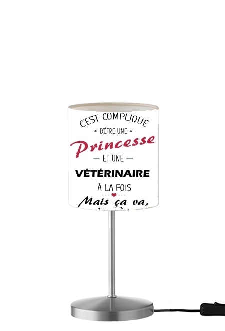 Princesse et veterinaire für Tisch- / Nachttischlampe