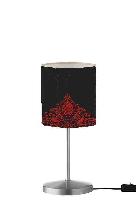 Red Glitter Flower für Tisch- / Nachttischlampe