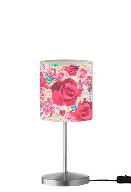 shabby floral  für Tisch- / Nachttischlampe