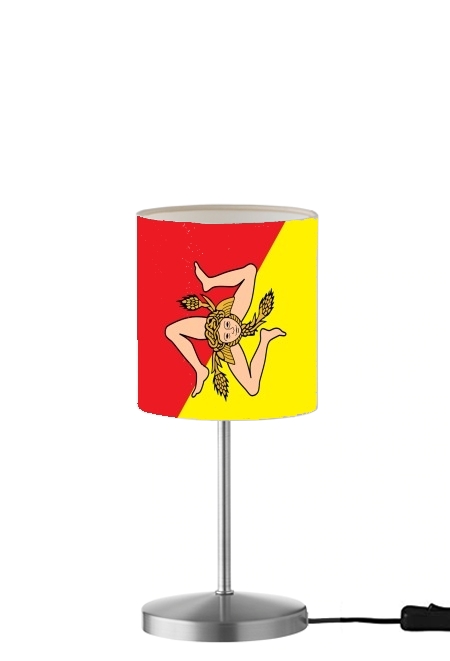 Sicile Flag für Tisch- / Nachttischlampe