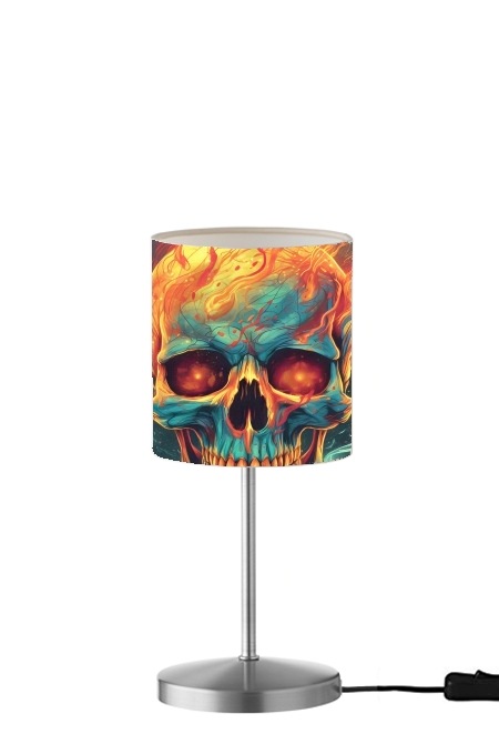 Skull Orange für Tisch- / Nachttischlampe