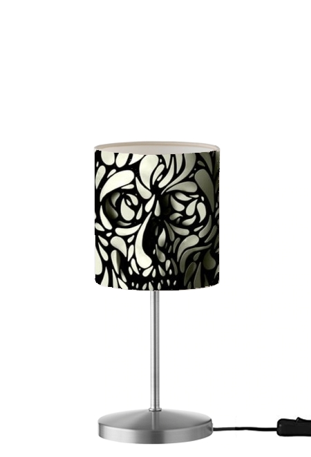 Skull Zebra White And Black für Tisch- / Nachttischlampe