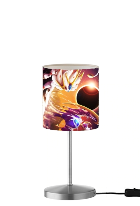 Solgaleo And Lunala für Tisch- / Nachttischlampe