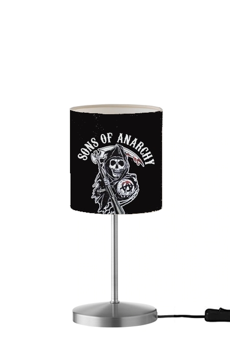 Sons Of Anarchy Skull Moto für Tisch- / Nachttischlampe