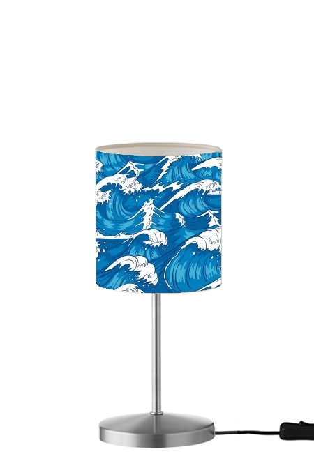 Storm waves seamless pattern ocean für Tisch- / Nachttischlampe