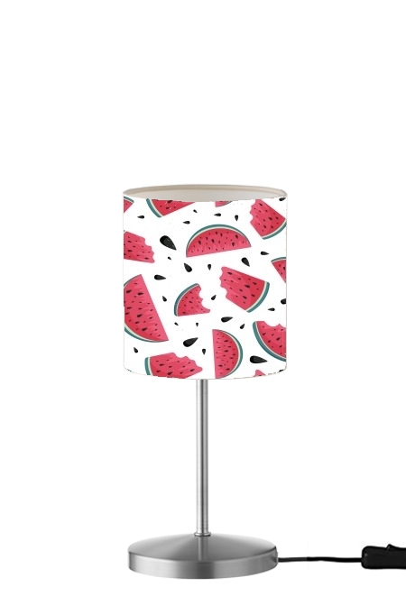 Summer pattern with watermelon für Tisch- / Nachttischlampe