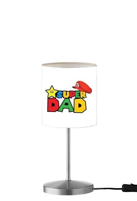 Super Dad Mario humour für Tisch- / Nachttischlampe