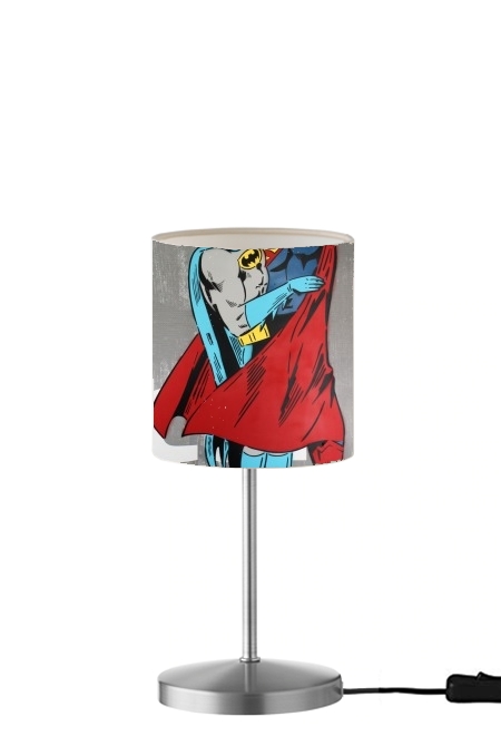 Superman And Batman Kissing For Equality für Tisch- / Nachttischlampe