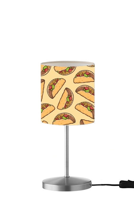 Taco seamless pattern mexican food für Tisch- / Nachttischlampe