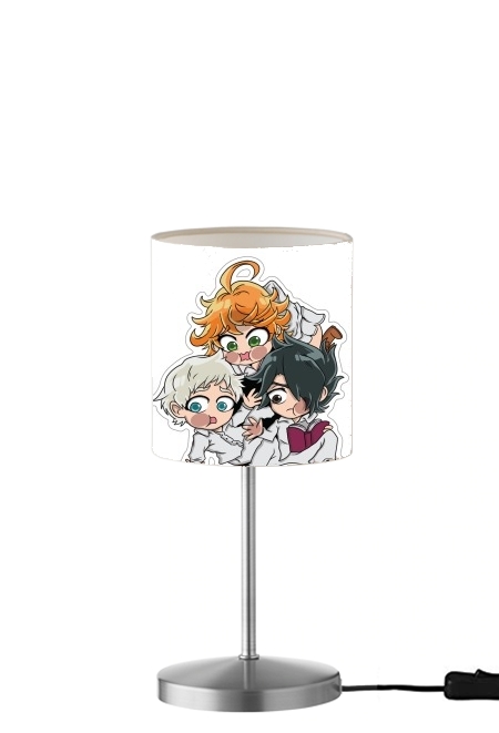 The Promised Neverland - Emma, Ray, Norman Chibi für Tisch- / Nachttischlampe