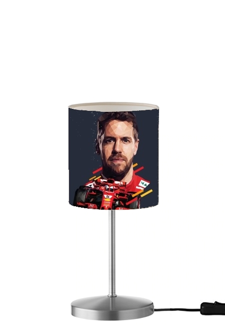 Vettel Formula One Driver für Tisch- / Nachttischlampe