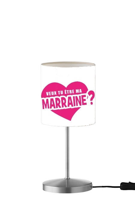 Veux tu etre ma marraine für Tisch- / Nachttischlampe