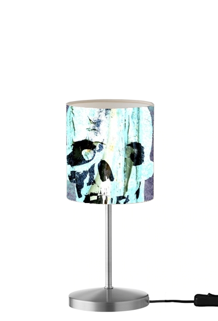 Vintage Blue Skull für Tisch- / Nachttischlampe