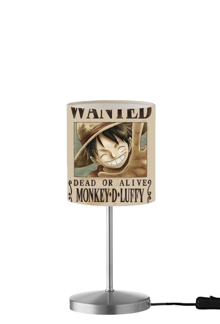 Wanted Luffy Pirate für Tisch- / Nachttischlampe