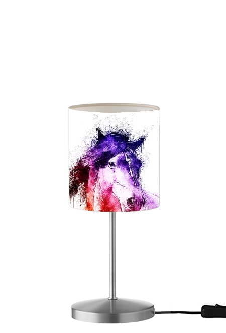 watercolor horse für Tisch- / Nachttischlampe