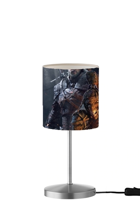 Witcher Fanart für Tisch- / Nachttischlampe