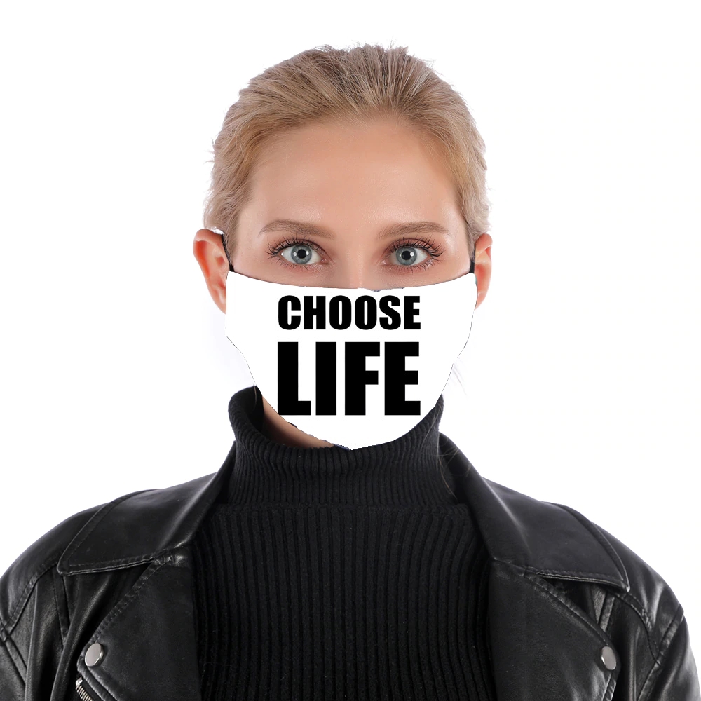 Choose Life für Nase Mund Maske