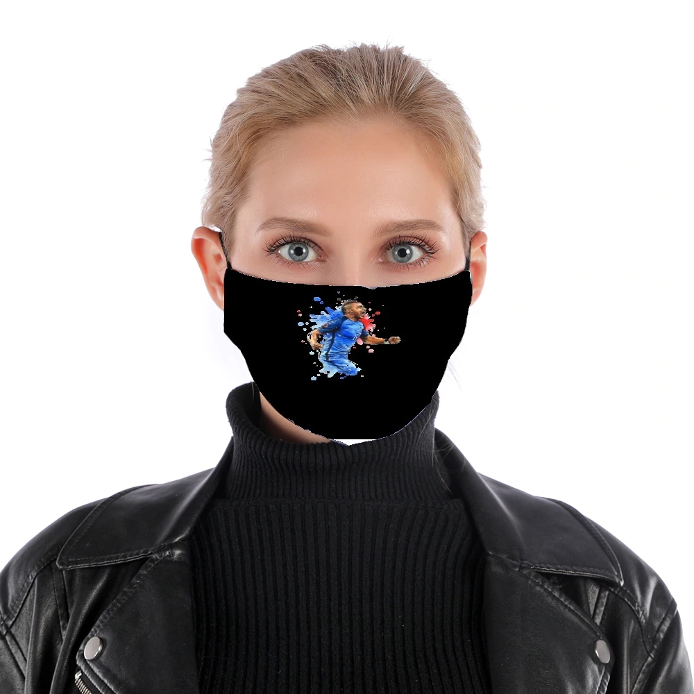 Dimitri Payet Fan Art France Team  für Nase Mund Maske