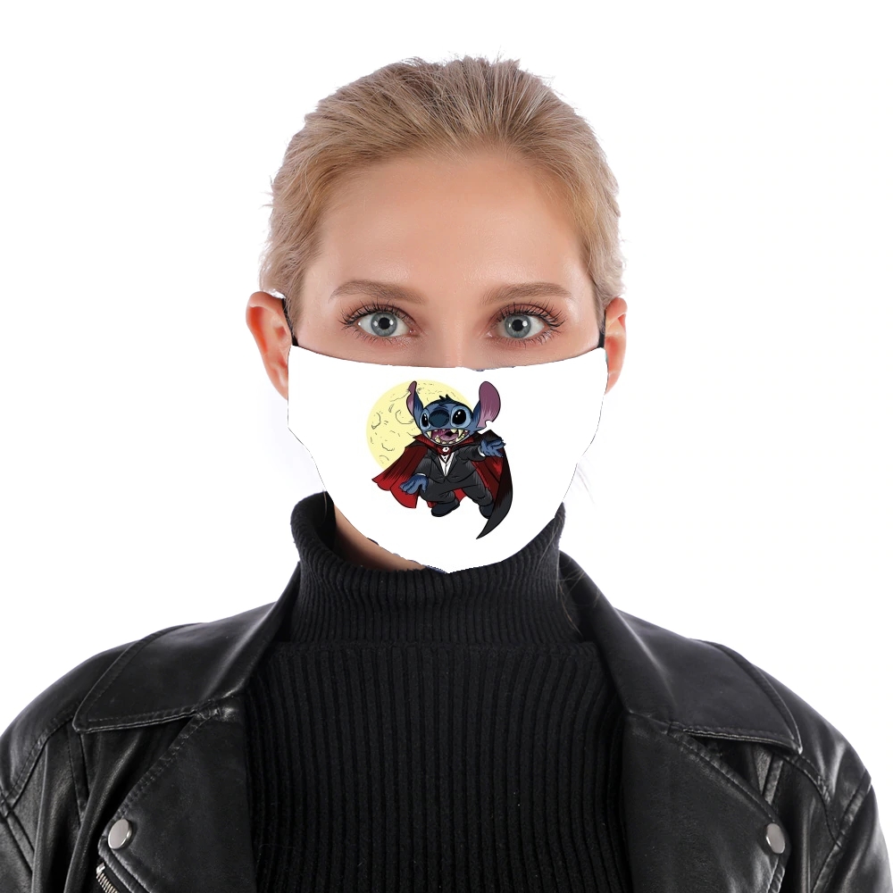Dracula Stitch Parody Fan Art für Nase Mund Maske