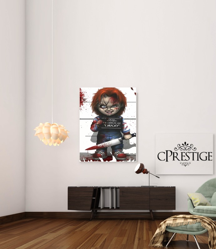 Chucky Die Puppe, die tötet für Beitrag Klebstoff 30 * 40 cm