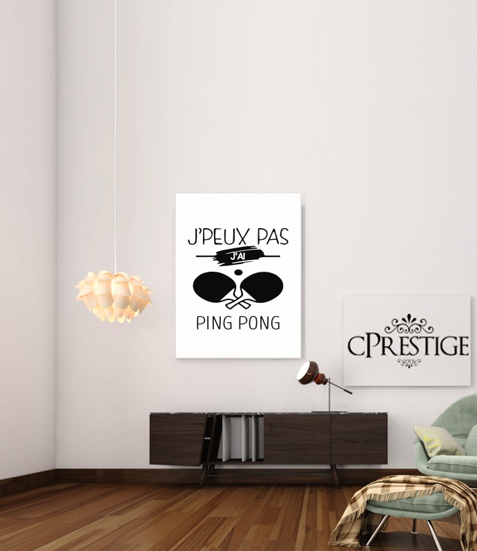 Je peux pas jai ping pong für Beitrag Klebstoff 30 * 40 cm