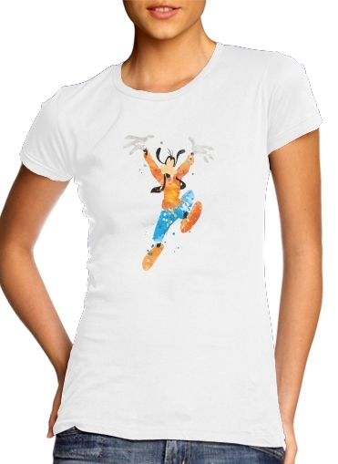 Goofy Art Watercolor für Damen T-Shirt