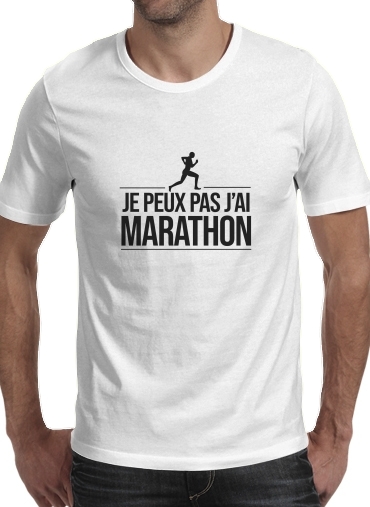 Je peux pas jai marathon für Männer T-Shirt