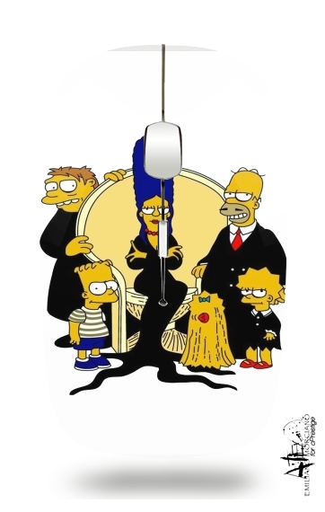 Adams Familly x Simpsons für Kabellose optische Maus mit USB-Empfänger