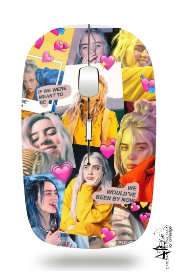 billie eilish collage für Kabellose optische Maus mit USB-Empfänger