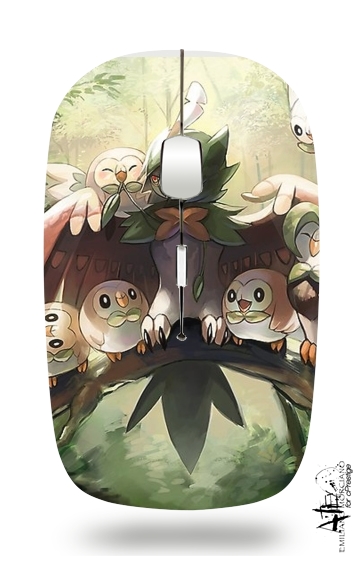 Decidueye Familia Rowlet Dartrix für Kabellose optische Maus mit USB-Empfänger