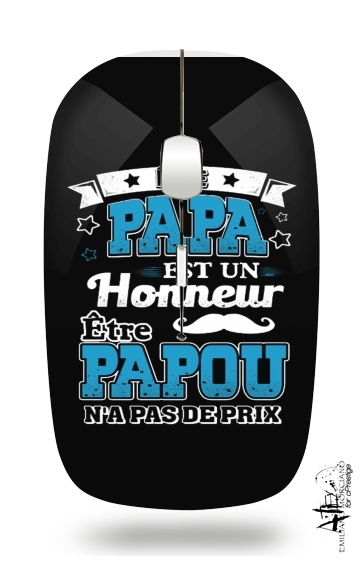 Etre papa est un honneur Etre papou na pas de prix für Kabellose optische Maus mit USB-Empfänger