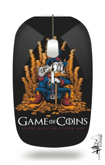 Game Of coins Picsou Mashup für Kabellose optische Maus mit USB-Empfänger