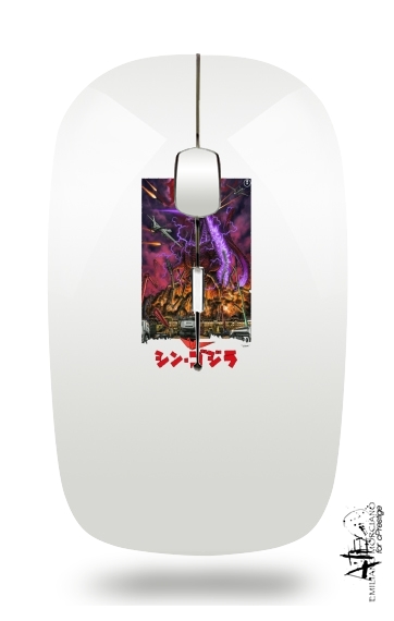 Godzilla War Machine für Kabellose optische Maus mit USB-Empfänger