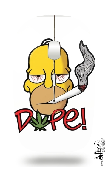 Homer Dope Weed Smoking Cannabis für Kabellose optische Maus mit USB-Empfänger