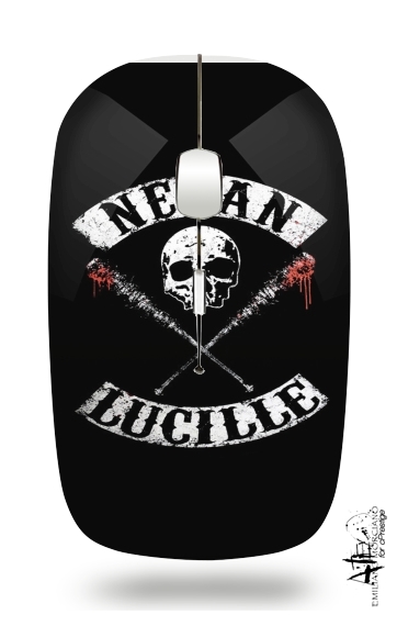 Negan Skull Lucille twd für Kabellose optische Maus mit USB-Empfänger