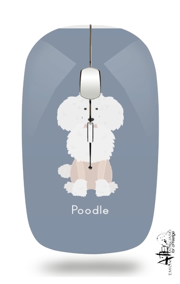 Poodle White für Kabellose optische Maus mit USB-Empfänger