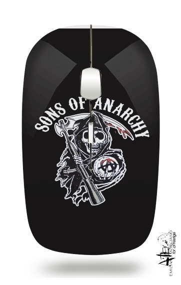 Sons Of Anarchy Skull Moto für Kabellose optische Maus mit USB-Empfänger