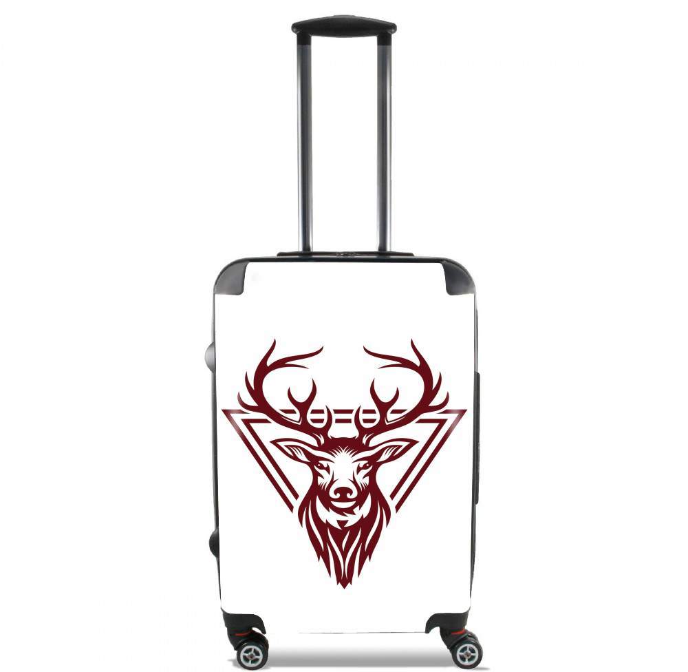Vintage deer hunter logo für Kabinengröße Koffer